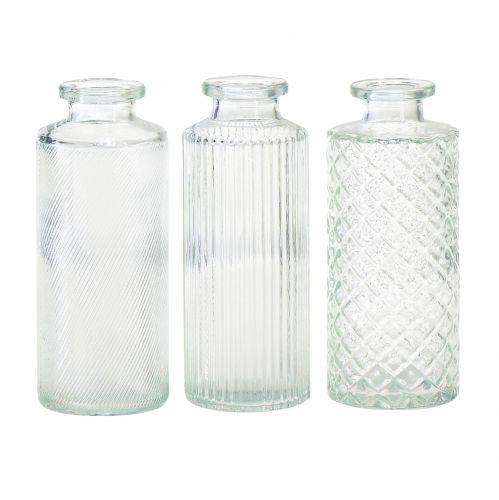 Mini jarrones jarrones decorativos de vidrio para botellas Ø5cm H13cm 3ud