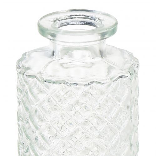 Floristik24 Mini jarrones jarrones decorativos de vidrio para botellas Ø5cm H13cm 3ud