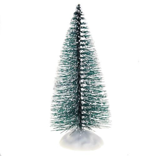 Artículo Mini decoración para árbol de Navidad Árbol de Navidad con nieve 10cm 4 piezas