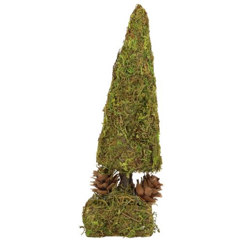 Floristik24 Mini árbol de Navidad decoración de mesa artificial árbol de musgo Al. 18 cm