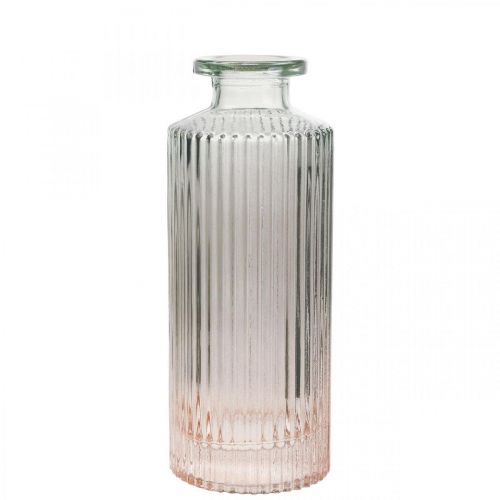 Floristik24 Mini florero vidrio botella decorativa marrón claro retro Ø5cm H13.5cm