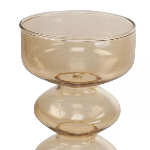 Floristik24 Mini jarrones de vidrio jarrones de vidrio decorativos de colores H15.5-17cm Juego de 3