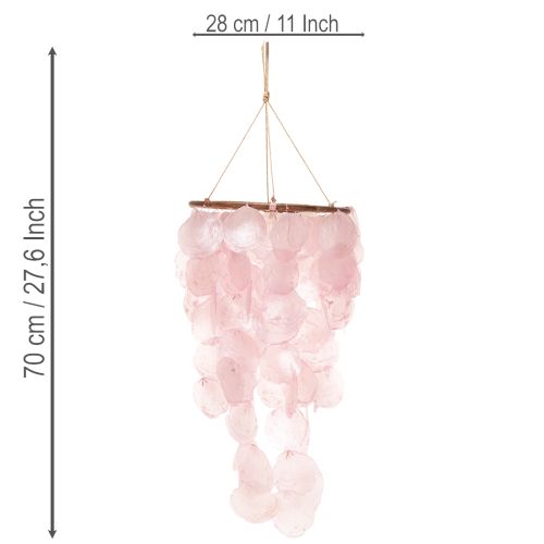 Campanilla de viento decorativa colgante para salón y jardín, 70 cm | Floristik24.es
