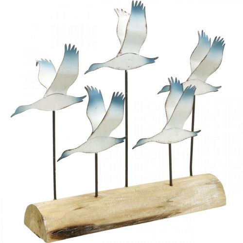 Artículo Decoración marinera de verano, gansos voladores, decoración de metal para colocar H27cm L30cm