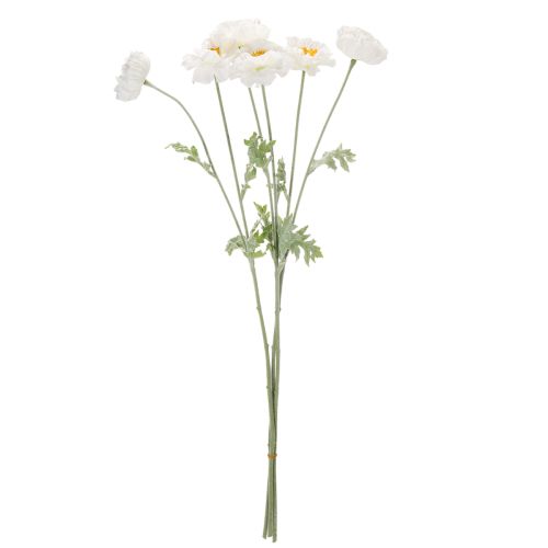 Amapola artificial, blanca,