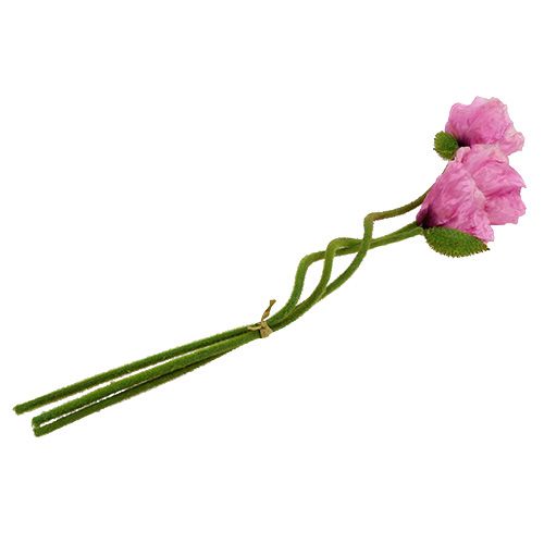 Artículo Amapolas rosa 59cm - 75cm 3 piezas