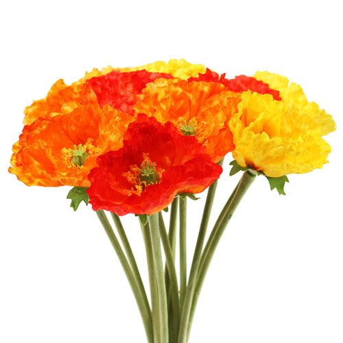 Floristik24 Ramo de amapolas 33cm