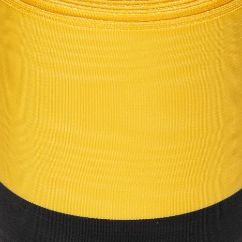 Cinta de moiré para coronas, 150 mm, amarillo-negro - cinta de luto, faja, decoración, cinta para clubes - rollo de 25 m | Floristik24.es