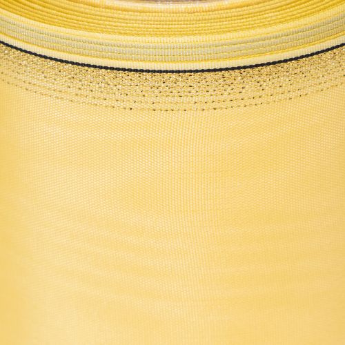 Artículo Cinta de moiré para corona, amarilla con ribete dorado, 125 mm x 25 m - Cinta de luto de alta calidad, cinta decorativa, cinta para lazo.