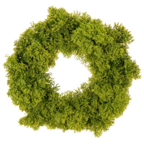 Corona de musgo artificial, decorativa para mesa o puerta, 28 cm. comprar | Floristik24.es