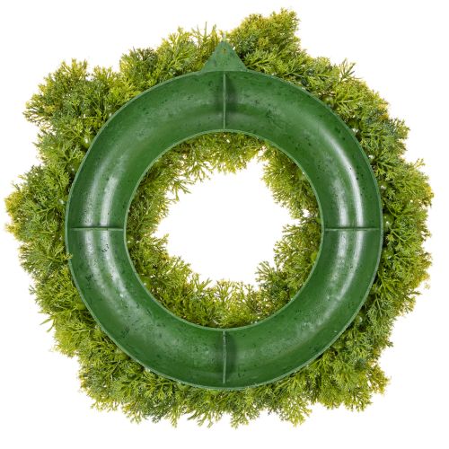 Corona de musgo artificial, decorativa para mesa o puerta, 28 cm. | Floristik24.es