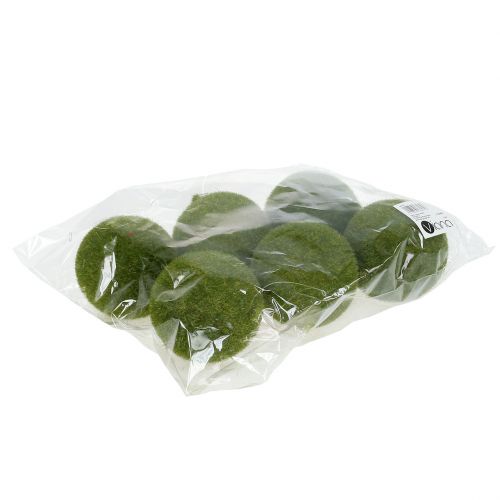 Floristik24 Bola de musgo Ø8cm verde 6pcs