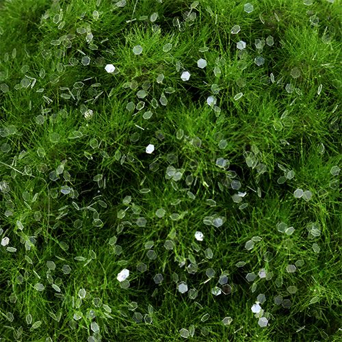 Floristik24 Bola de musgo con mica Ø9cm verde