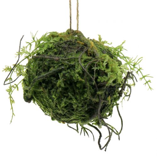 Floristik24 Bola de musgo Kokedama verde artificial Ø13cm