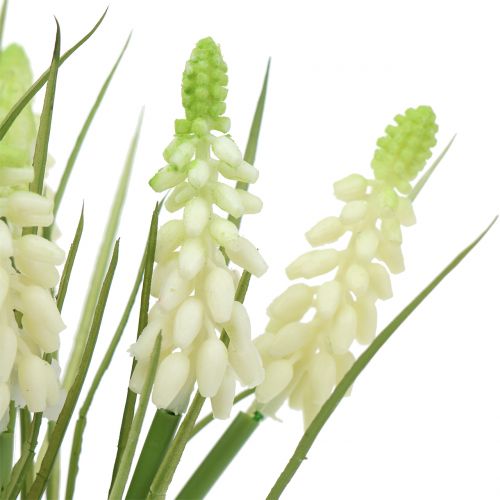 Artículo Jacintos de uva en manojo blanco 30cm 15 piezas