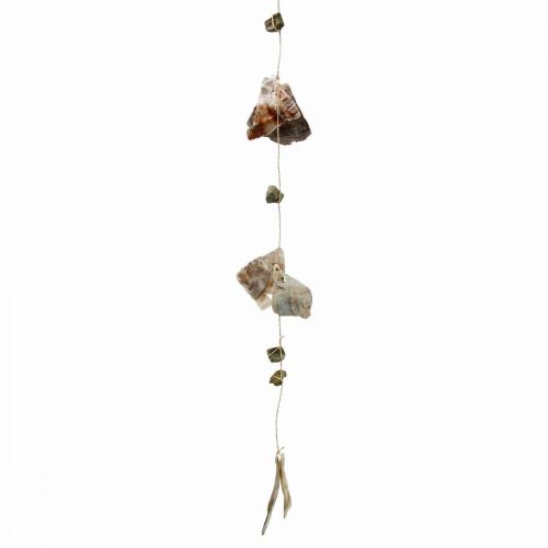 Artículo Guirnalda de conchas con piedras naturaleza 100cm