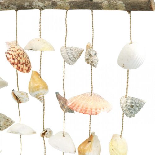 Floristik24 Collar de conchas decoración de pared conchas decoración marítima L80cm
