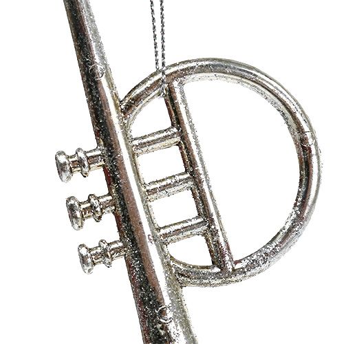 Floristik24 Tipo de instrumentos musicales. 12cm - 14.5cm plata 3 piezas
