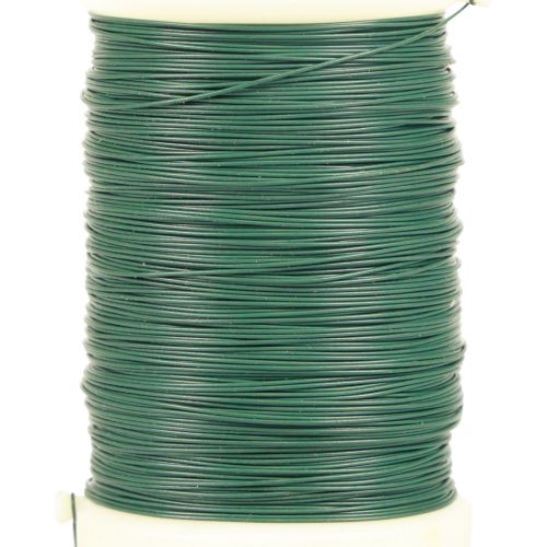 Artículo Alambre de floristería alambre decorativo alambre de mirto verde 0,30 mm 100 g 3 piezas