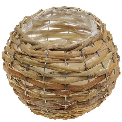 Floristik24 Pelota de baloncesto para plantar marrón claro Ø25cm