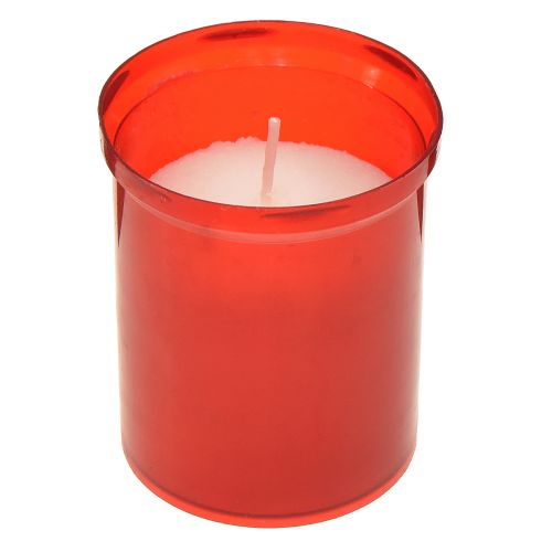 Recambio de velas para sepultura rojo H6,5cm 22h 15ud