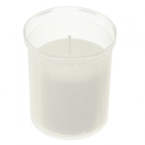 Artículo Recambio de velas para tumbas blanco 22h H6,5cm 15ud