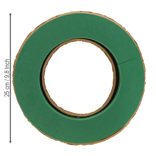 Artículo Base de corona de espuma floral húmeda de cartón Ø25cm 2 uds