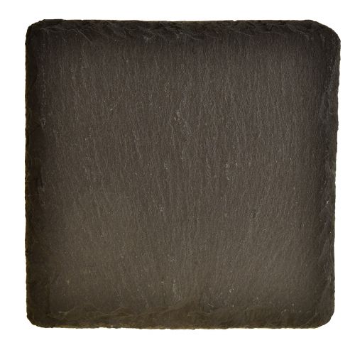 Artículo Posavasos cuadrados plato pizarra natural negro 10×10cm 6uds