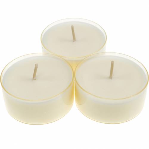 Tealights Pure Nature Lights tiempo de combustión 10 horas velas cera de colza 8 piezas