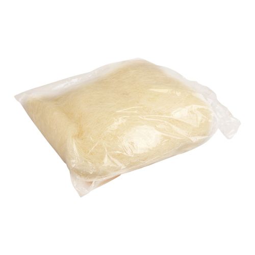 Artículo Hierba de sisal de fibra natural para manualidades Hierba de sisal blanco crema 500g