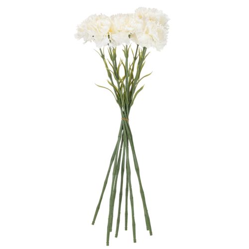 Clavel artificial con tallo para ramos y coronas, 56 cm, 8 unidades. | Floristik24.es