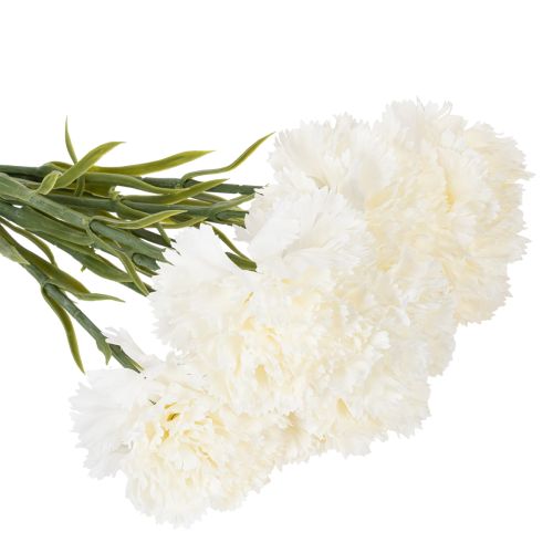 Clavel artificial con tallo para ramos y coronas, 56 cm, 8 unidades. | Floristik24.es