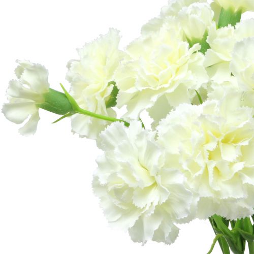 Artículo Clavel blanco 64cm 4uds