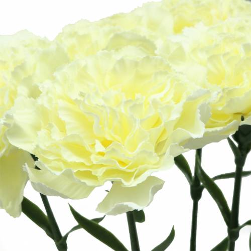 Artículo Clavel artificial blanco 6 piezas