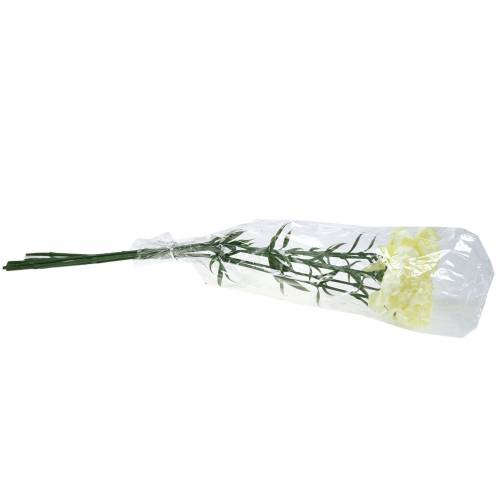 Artículo Clavel artificial blanco 6 piezas