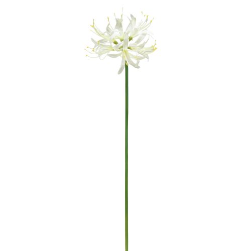 Artículo Nerine Guernsey Lily Flor Artificial Blanco Amarillo Ø15cm L65cm