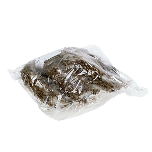 Floristik24 Nido con plumas 15cm natural 4pcs