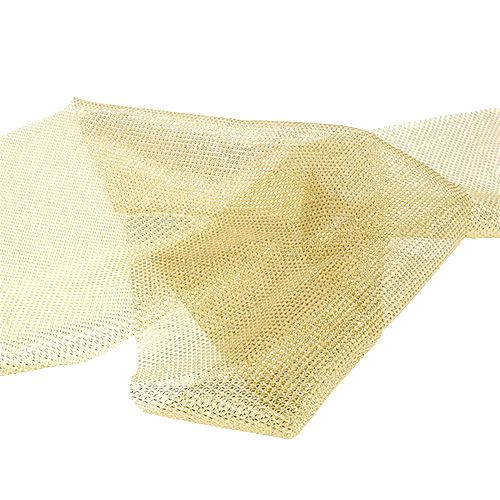 Floristik24 Red tela dorada con purpurina 15cm 5m