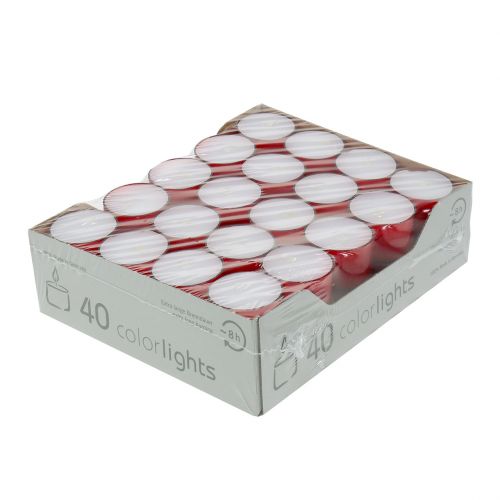 Floristik24 Colorlights candelitas rojo 40pcs