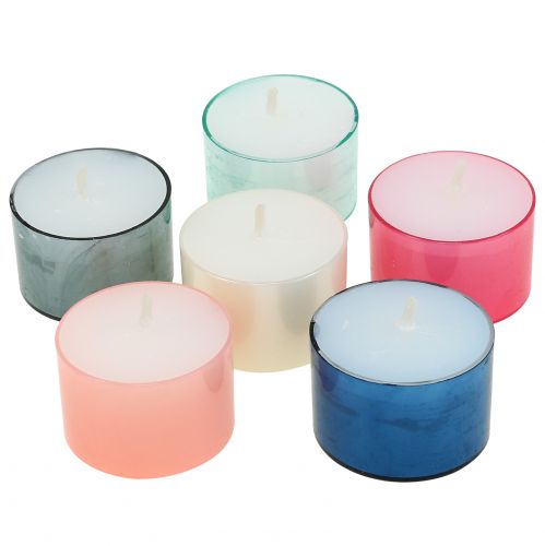 Colorlights tealights pastel surtido 40pcs
