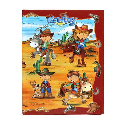 Floristik24 Cuaderno para niños Cowboy A6 1pc