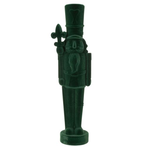 Figura de Cascanueces, de pie, decoración navideña, flocada, 77 cm | Floristik24.es