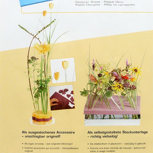 Floristik24 OASIS® Platos de diseño Marfil Marfil 3 piezas