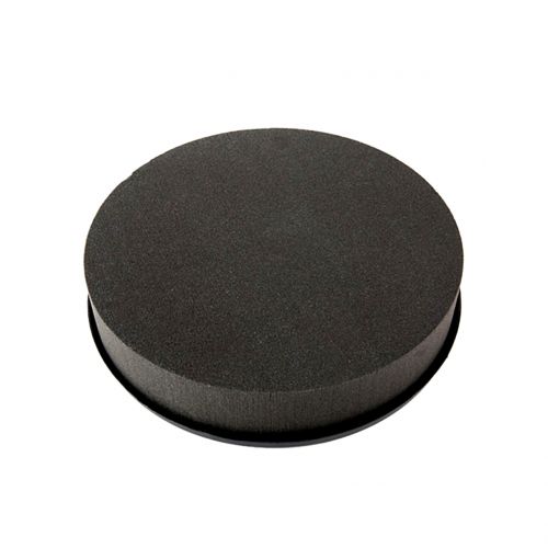 Floristik24 Tapón cilíndrico de espuma floral tamaño negro Ø15cm H5cm 2pcs