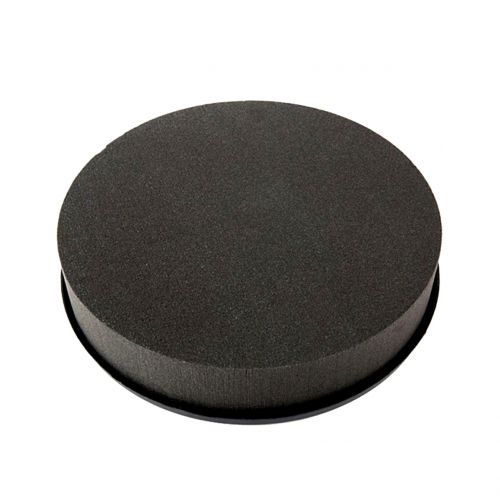 Floristik24 Cilindro enchufable espuma enchufable negra Ø22cm H5cm 2pcs