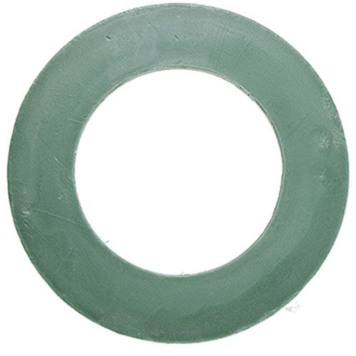 Artículo Anillo de espuma floral corona verde masa enchufable Ø42cm 2 piezas
