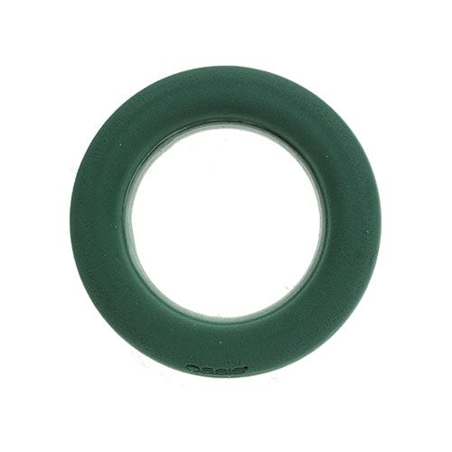 Floristik24 Anillo de espuma floral verde Ø25cm 4 piezas arreglo de corona