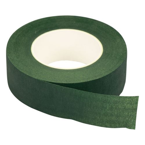 Floristik24 Cinta Floral Cinta de Flores Cinta de Envolver Verde 25mm 6uds