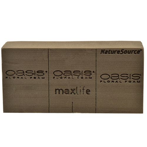 Artículo Oasis NatureSource Maxlife Ladrillo Espuma Floral Marrón 23×11×7.5cm 1ud