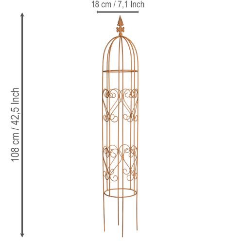 Artículo Enrejado de jardín, soporte para rosales y otras plantas trepadoras, diseño de jardín ideal, 108 cm, juego de 2.